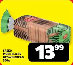 Usave Sasko more slices brown bread offer