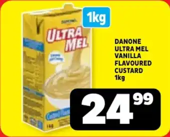 Usave Danone ultra mel vanilla flavoured custard offer