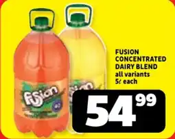 Usave Fusion concentrated dairy blend all variants offer