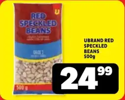 Usave Ubrand red speckled beans offer