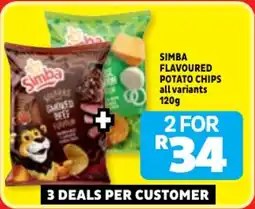 Usave Simba flavoured potato chips all variants offer