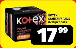 Usave Kotex sanitary pads offer