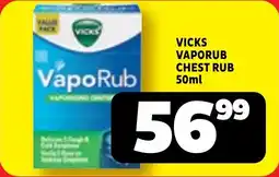 Usave Vicks vaporub chest rub offer