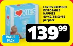 Usave Lovies premium disposable nappies offer