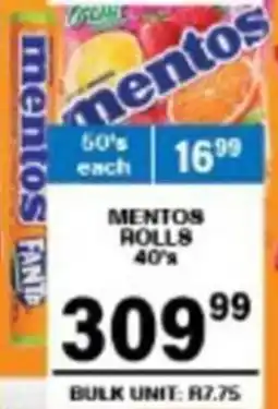 Giant Hyper Mentos rolls offer