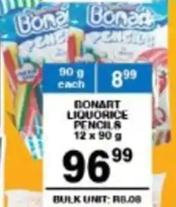 Giant Hyper Bonart liquorice pencils offer