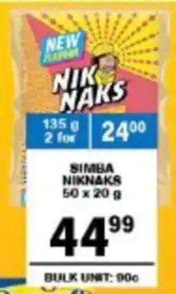 Giant Hyper Simba niknaks offer
