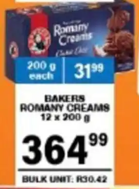 Giant Hyper Bakers romany creams offer