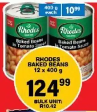 Giant Hyper Rhodes baked beans offer