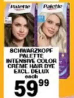 Giant Hyper Schwarzkopf palette intensive color creme hair dye excl. delux offer