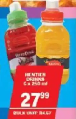 Giant Hyper Henties drinks offer