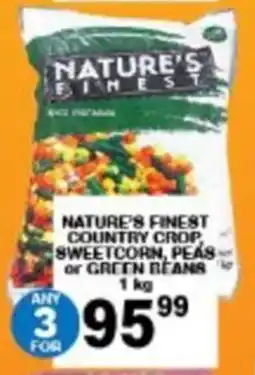 Giant Hyper Nature's finest country crop, sweetcorn, peas or green beans offer