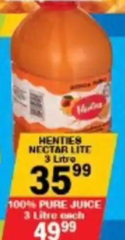 Giant Hyper Henties nectar lite offer