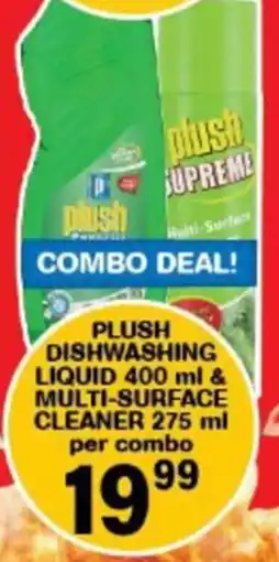 Giant Hyper Plush dishwashing liquid & multi-surface cleaner offer