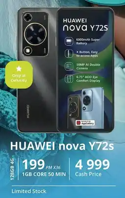 Cellucity HUAWEI nova Y72s offer