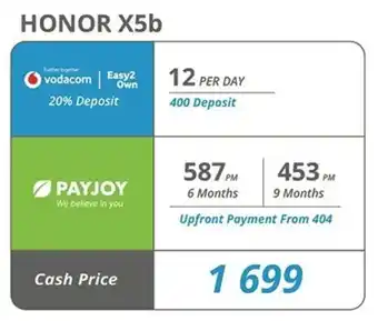 Cellucity HONOR X5b offer