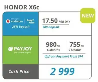 Cellucity HONOR X6c offer
