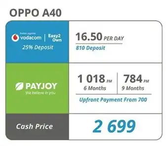 Cellucity Oppo A40 offer