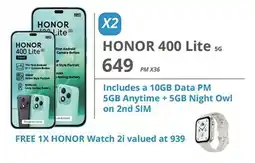 Cellucity HONOR 400 Lite 5G offer