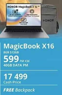 Cellucity HONOR MagicBook X16 offer