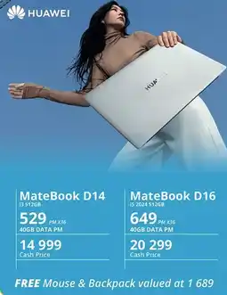 Cellucity HUAWEI MateBook D16 offer