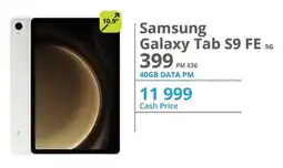 Cellucity Samsung Galaxy Tab S9 FE 5G offer