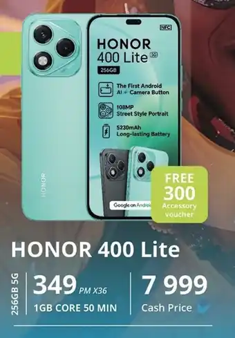 Cellucity HONOR 400 Lite 256GB 5G offer