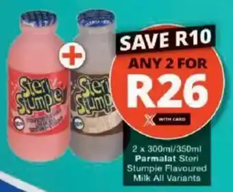 Checkers Parmalat Steri Stumpie Flavoured Milk All Variants offer