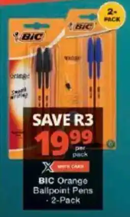 Checkers BIC Orange Ballpoint Pens offer