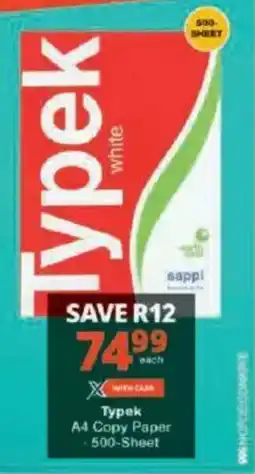 Checkers Typek A4 Copy Paper offer