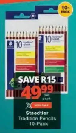 Checkers Staedtler Tradition Pencils offer