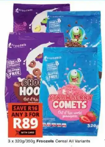 Checkers Froozels Cereal All Variants offer