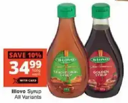 Checkers Illovo Syrup All Variants offer
