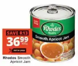 Checkers Rhodes Smooth Apricot Jam offer