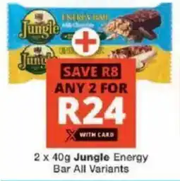 Checkers Jungle Energy Bar All Variants offer