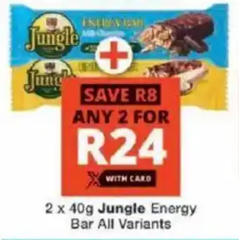 Checkers Jungle Energy Bar All Variants offer