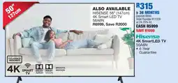 OK Furniture Hisense 4K Smart LED TV 50A6N offer
