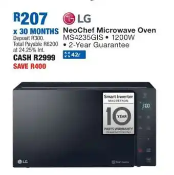OK Furniture LG NeoChef Microwave Oven MS4235GIS offer