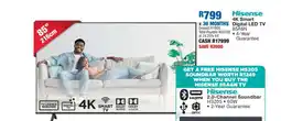OK Furniture Hisense 4K Smart Digital LED TV 85A6N offer