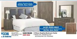 OK Furniture 2-Piece Sophia Bedroom Suite offer