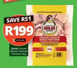 Checkers GOLDI FROZEN MIXED CHICKEN PORTIONS 5kg offer