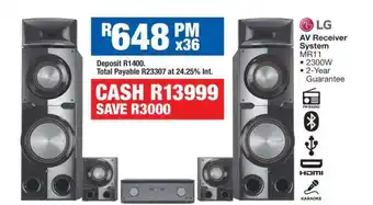 OK Furniture LG AV Receiver System MR11 offer