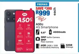 OK Furniture itel A50c 4G Smartphone offer