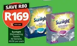 Checkers Sunlight Dishwashing Tablets offer
