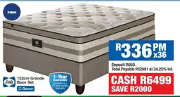 OK Furniture Sealy 152cm Grande Base Set offer