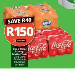 Checkers Coca-Cola/Stoney/Sprite/Fanta Cold Drink offer