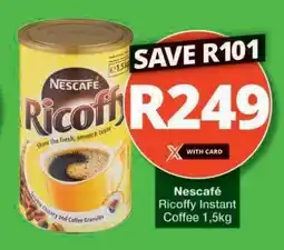 Checkers Nescafé Ricoffy Instant Coffee 1.5kg offer