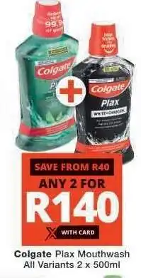 Checkers Colgate Plax Mouthwash offer