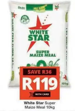 Checkers White Star Super Maize Meal-10Kg offer
