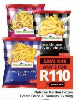 Checkers Natures Garden Frozen Potato Chips offer